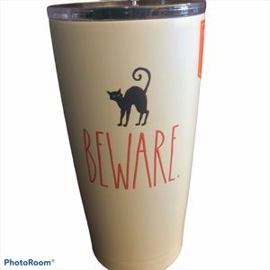 NEW Rae Dunn 🐈‍⬛ BEWARE SS Insulated Tumbler NWT